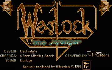 Warlock the Avenger screen shot title